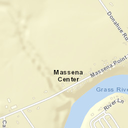 Massena Center New York Street Map