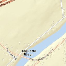 Raquette River New York Street Map