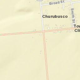 Churubusco New York Street Map