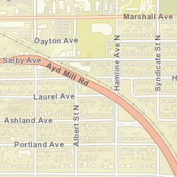 1354-1364 Marshall Ave St Paul MN Street Map