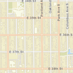 3601-3699 Park Ave S, Minneapolis, MN Street Map