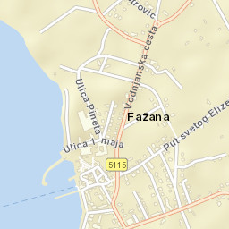 Fažana-Fasana Street Map
