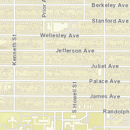 1961 Berkeley Ave St Paul MN Street Map
