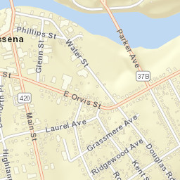 Massena New York Street Map