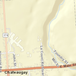 Chateaugay New York Street Map