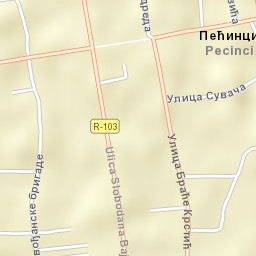 Pećinci Street Map