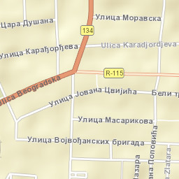 Bela Crkva Street Map