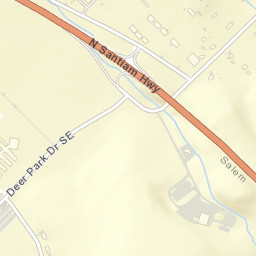 Deer Park Drive Southeast & North Santiam Highway Street Map