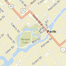 Perth Street Map