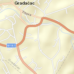 Gradačac Street Map
