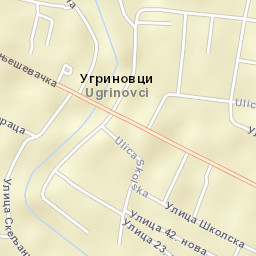 Ugrinovci Street Map