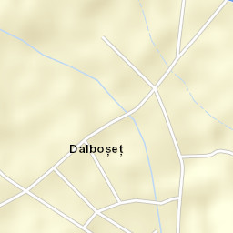 Dalboșeț Street Map