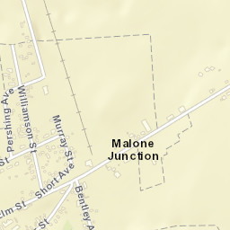 Malone Junction New York Street Map