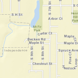 882-898 South 7th Street Independence Street Map