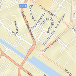 Ferrara, Italy Street Map