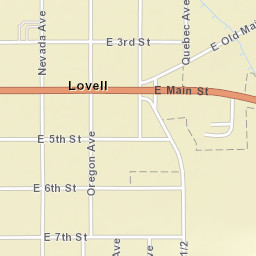 357 Nevada Avenue, Lovell, WY 82431, USA Street Map