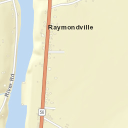 Raymondville New York Street Map