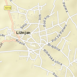 Ližnjan Street Map