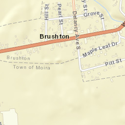 Brushton New York Street Map