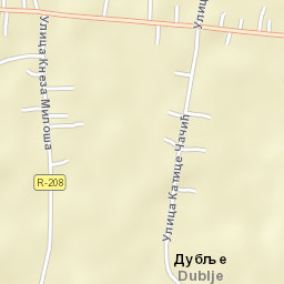 Dublje Street Map