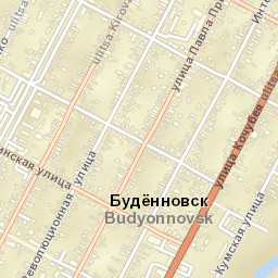 Budënnovsk Street Map