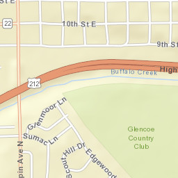 1005-1099 Hennepin Avenue North, Glencoe Street Map