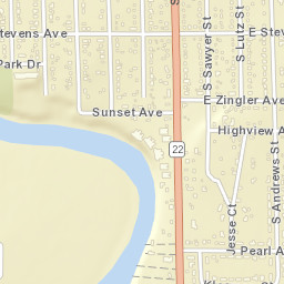 1045 South Washington Street, Shawano Street Map