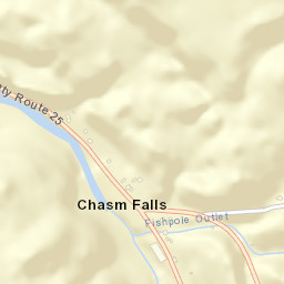Chasm Falls New York Street Map