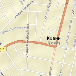 Kovin Street Map
