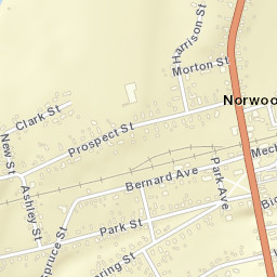 Norwood New York Street Map