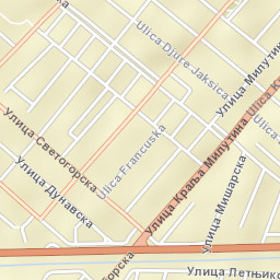 Šabac Street Map