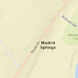 Madrid Springs New York Street Map