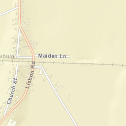 Lisbon New York Street Map