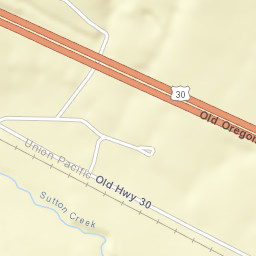 Old Oregon Trail Highway, Baker City, OR Street Map