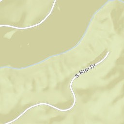 Yellowstone National Park Unnamed Road Street Map