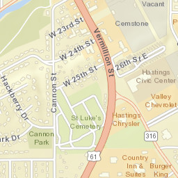 104 24th Street West Hastings MN Street Map