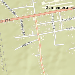 Dannemora New York Street Map