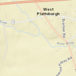 West Plattsburgh New York Street Map