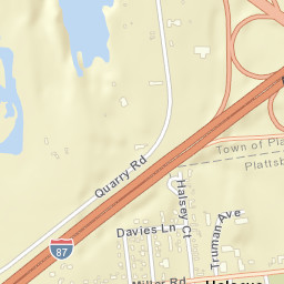 Halseys Corners New York Street Map