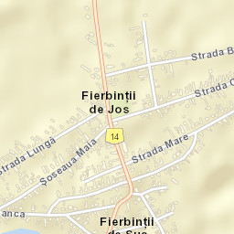 Fierbinții de Jos Street Map