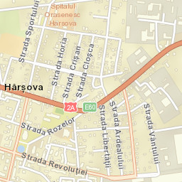 Hârşova Street Map