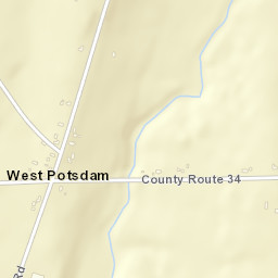 West Potsdam New York Street Map