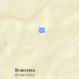 Comuna Braniştea Street Map
