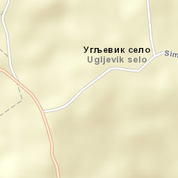 Ugljevik Street Map