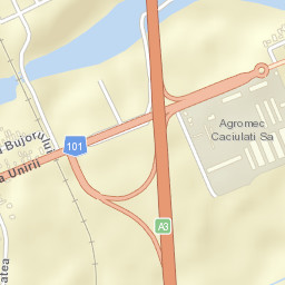 Comuna Moara Vlãsiei Street Map