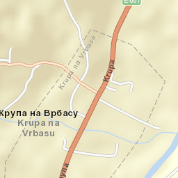 Krupa na Vrbasu Street Map