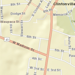 10 East 3rd Street, Clintonville, WI 54929 Street Map