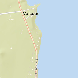 Valcour New York Street Map