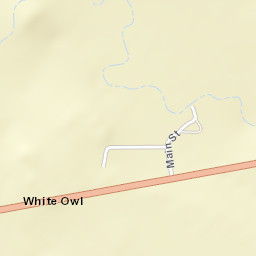South Dakota 34 White Owl SD Street Map