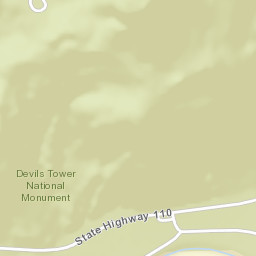 Devils Tower-National Monument Road Street Map